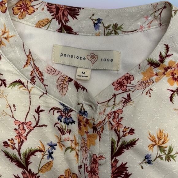 PENELOPE ROSE Women’s Large Floral Print Long Sleeve Dress - Picture 5 of 6